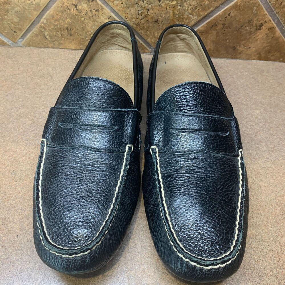 Polo Ralph Lauren Telly Sz 9D Black Leather Casual Penny Loafer Driving Shoes - Picture 3 of 16